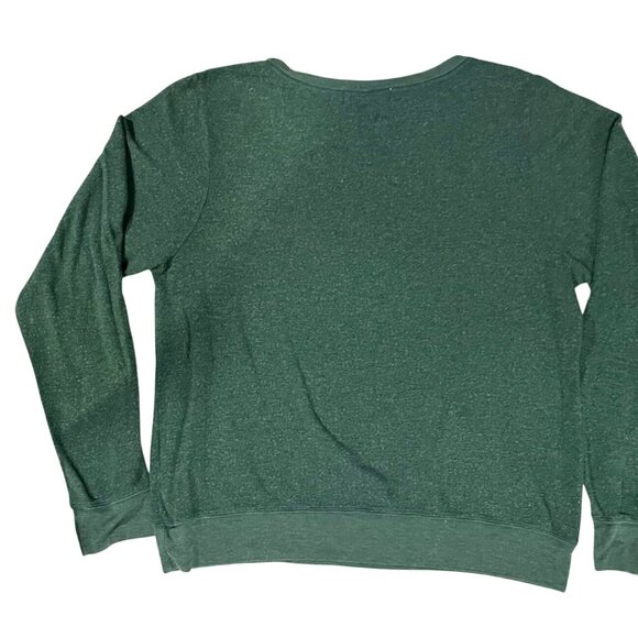 Wildfox Green Long Sleeve Pullover Sweatshirt L - Picture 3 of 10